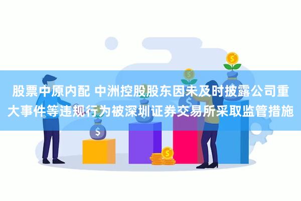 股票中原内配 中洲控股股东因未及时披露公司重大事件等违规行为被深圳证券交易所采取监管措施