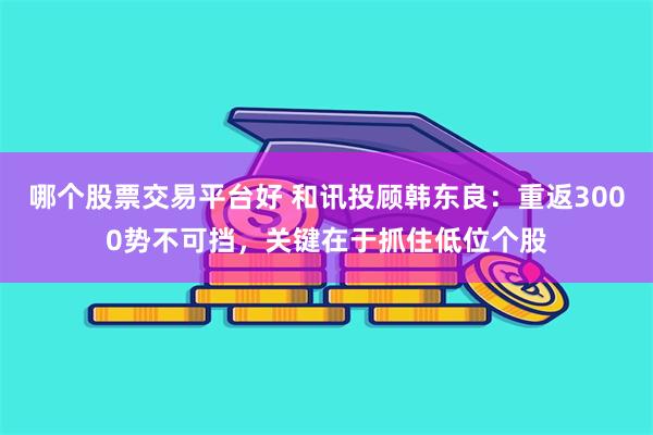 哪个股票交易平台好 和讯投顾韩东良：重返3000势不可挡，关键在于抓住低位个股