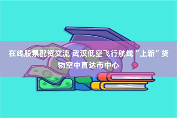 在线股票配资交流 武汉低空飞行航线“上新”货物空中直达市中心