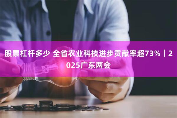 股票杠杆多少 全省农业科技进步贡献率超73%｜2025广东两会