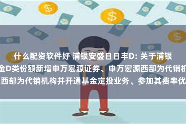 什么配资软件好 浦银安盛日日丰D: 关于浦银安盛日日丰货币市场基金D类份额新增申万宏源证券、申万宏源西部为代销机构并开通基金定投业务、参加其费率优惠活动的公告